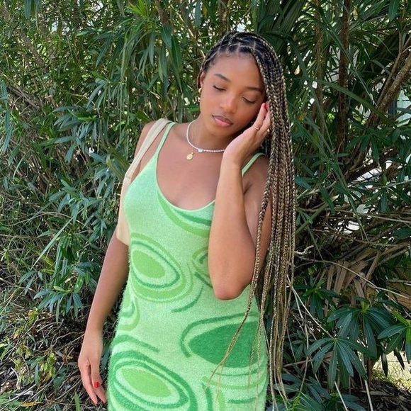 House of Sunny Hockney Dress - green - size US 2 or XS - Picture 5 of 11